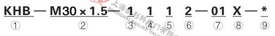 KHB高壓球閥型號(hào)說明